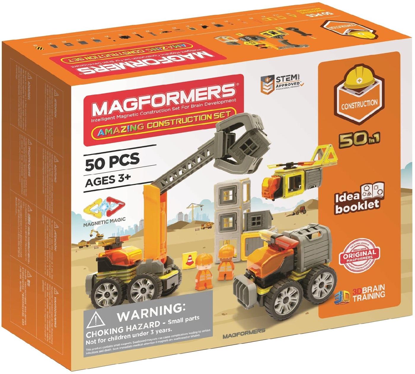 Конструктор магнитный Magformers Amazing Construction Set 50 деталей 717004